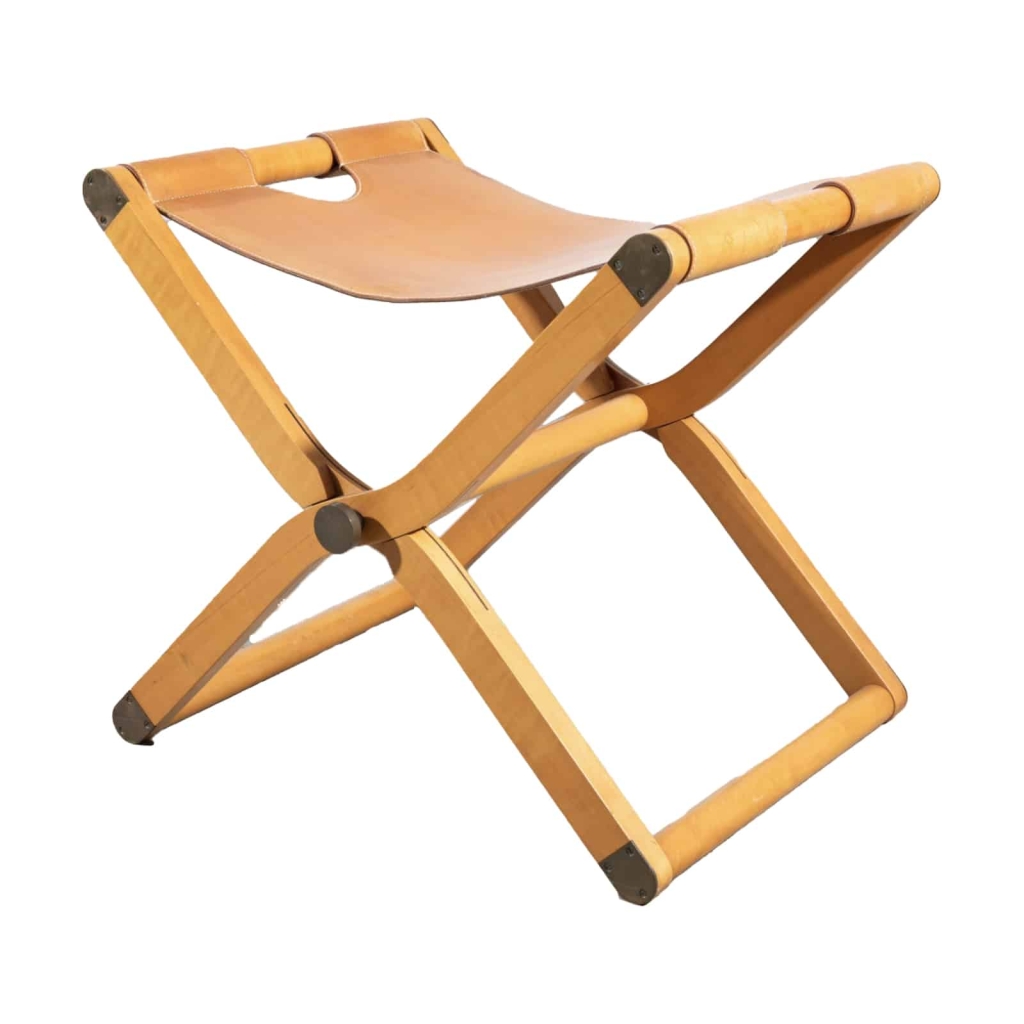Hermès, Rena DUMAS (1937-2009) : Tabouret Pliant Pippa | Biron ||||||