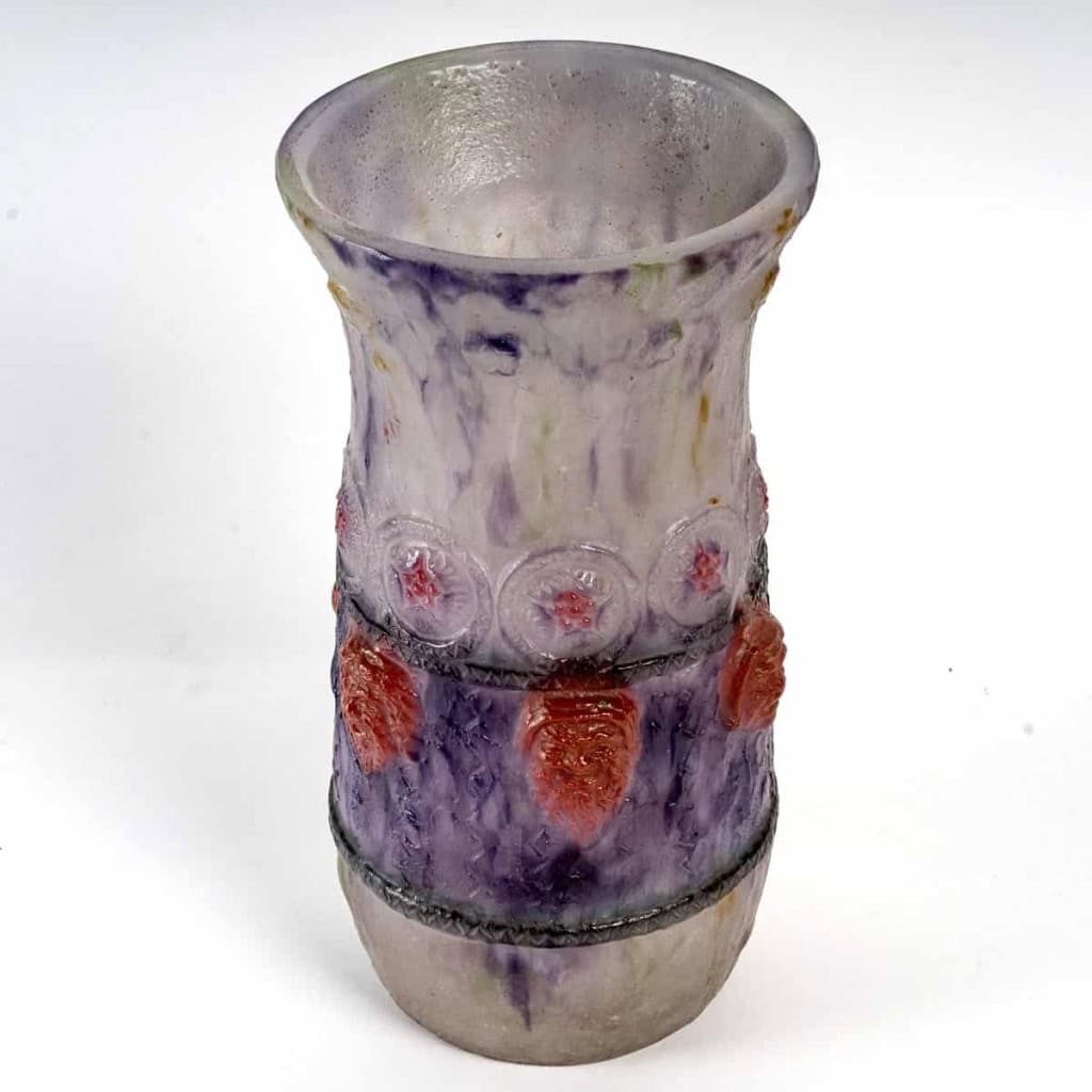 Vase « Tragi-Comique » pâte de verre de Gabriel ARGY-ROUSSEAU | Biron Vase "Tragi-Comique" pâte de verre de Gabriel ARGY-ROUSSEAU