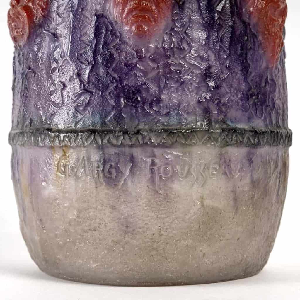 Vase « Tragi-Comique » pâte de verre de Gabriel ARGY-ROUSSEAU | Biron Vase "Tragi-Comique" pâte de verre de Gabriel ARGY-ROUSSEAU
