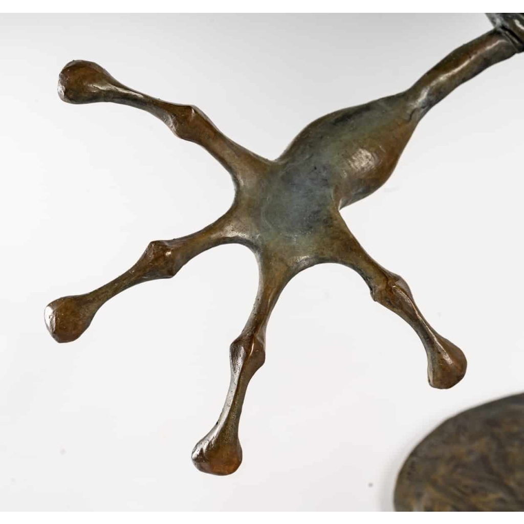 Élégante grenouille en bronze d’Hadrien David | Biron Élégante grenouille en bronze d'Hadrien David