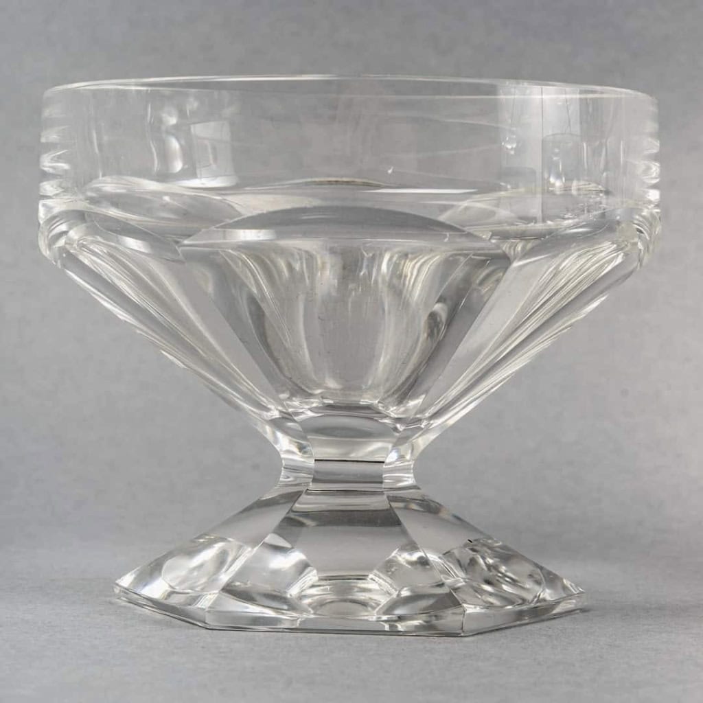 Service Art Déco « Nungesser » cristal blanc de VAL SAINT LAMBERT | Biron Service Art Déco "Nungesser" cristal blanc de VAL SAINT LAMBERT