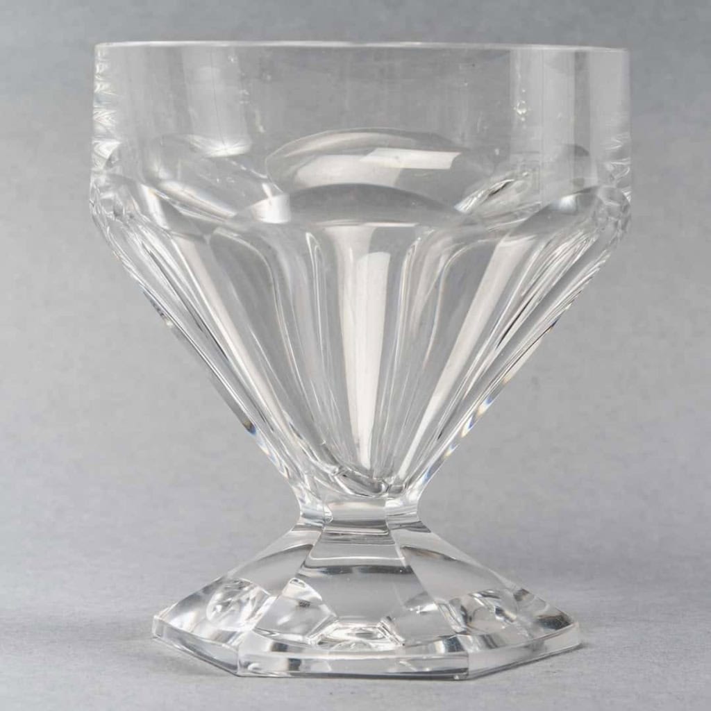 Service Art Déco « Nungesser » cristal blanc de VAL SAINT LAMBERT | Biron Service Art Déco "Nungesser" cristal blanc de VAL SAINT LAMBERT