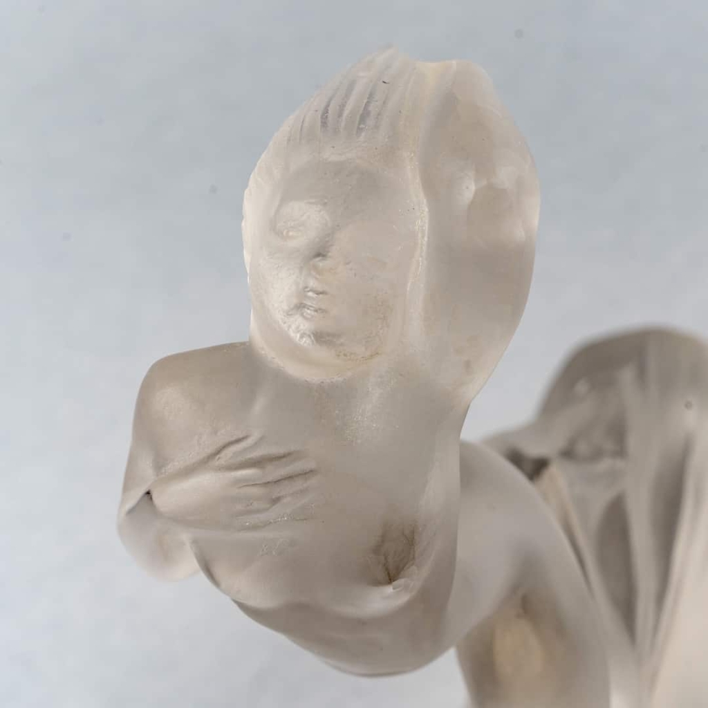 Statuette Commémorative « Côte d’Azur Pullman Express » verre blanc de René LALIQUE | Biron Statuette Commémorative "Côte d'Azur Pullman Express" verre blanc de René LALIQUE