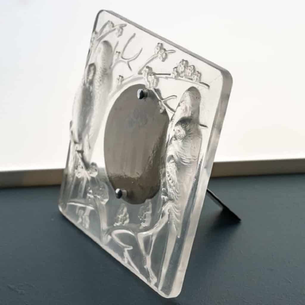 René Lalique : Cadre « 4 Perruches « | Biron René Lalique : Cadre "4 Perruches "