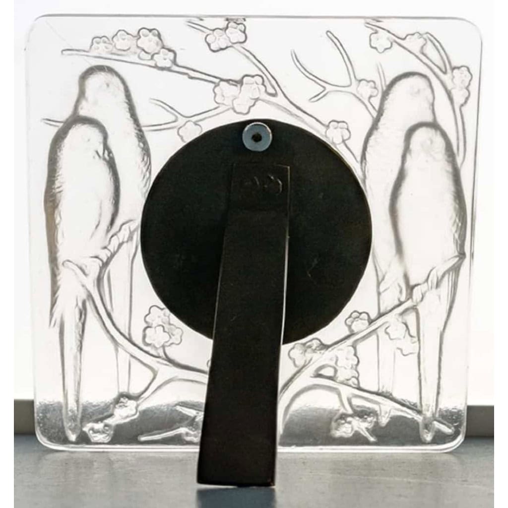 René Lalique : Cadre « 4 Perruches « | Biron René Lalique : Cadre "4 Perruches "