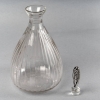 Carafe « Marie Brizard » verre blanc émaillé noir de René LALIQUE | Biron Carafe "Marie Brizard" verre blanc émaillé noir de René LALIQUE