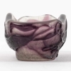 Coupe Vide-Poche « Clématites » verre multicouche dégagé l’acide violet et blanc d’Emile GALLE | Biron Coupe Vide-Poche "Clématites" verre multicouche dégagé l'acide violet et blanc d'Emile GALLE