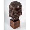 Tête d’une Femme, Sculpture en Bois, Art Déco, 1930. | Biron Tête d'une Femme, Sculpture en Bois, Art Déco, 1930.