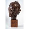 Tête d’une Femme, Sculpture en Bois, Art Déco, 1930. | Biron Tête d'une Femme, Sculpture en Bois, Art Déco, 1930.