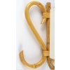 1950, Paire d’Appliques en rotin Louis Sognot | Biron 1950, Paire d'Appliques en rotin Louis Sognot