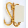 1950, Paire d’Appliques en rotin Louis Sognot | Biron 1950, Paire d'Appliques en rotin Louis Sognot