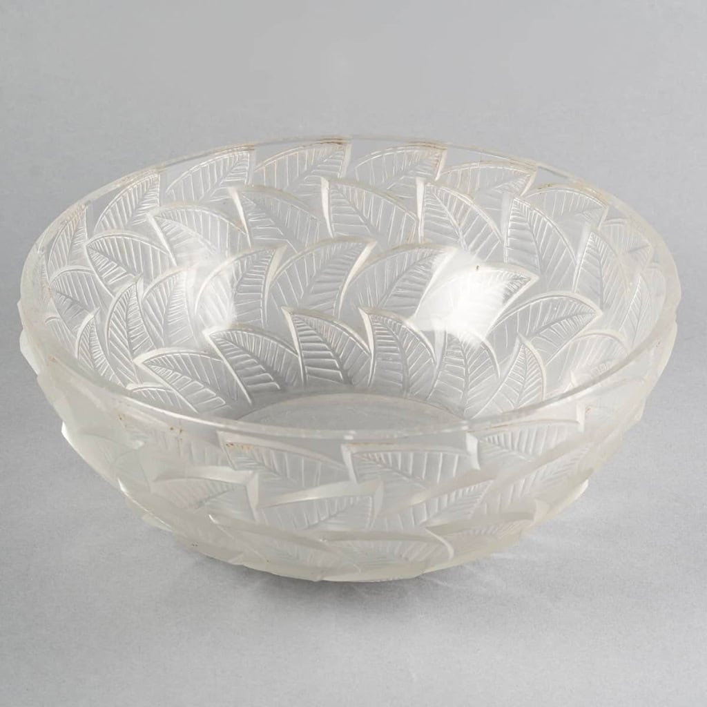 Service « Ormeaux » verre blanc de René LALIQUE – 11 Pièces | Biron Service "Ormeaux" verre blanc de René LALIQUE - 11 Pièces