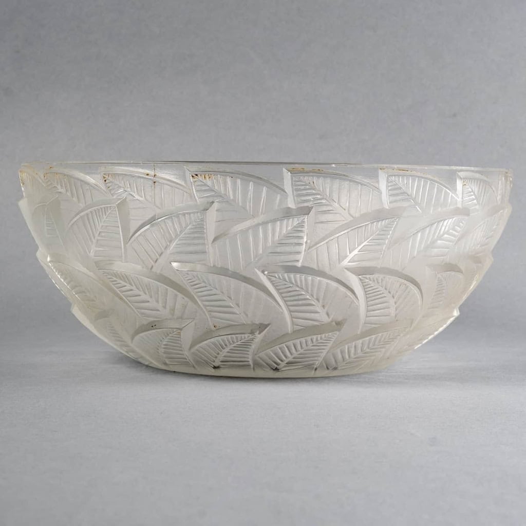 Service « Ormeaux » verre blanc de René LALIQUE – 11 Pièces | Biron Service "Ormeaux" verre blanc de René LALIQUE - 11 Pièces