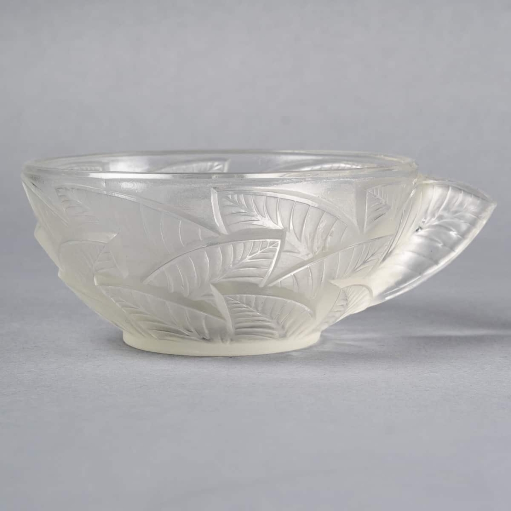Service « Ormeaux » verre blanc de René LALIQUE – 11 Pièces | Biron Service "Ormeaux" verre blanc de René LALIQUE - 11 Pièces