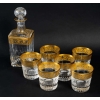 Cristallerie Saint Louis Ensemble à Whisky Modèle Thistle Or | Biron ||||||||