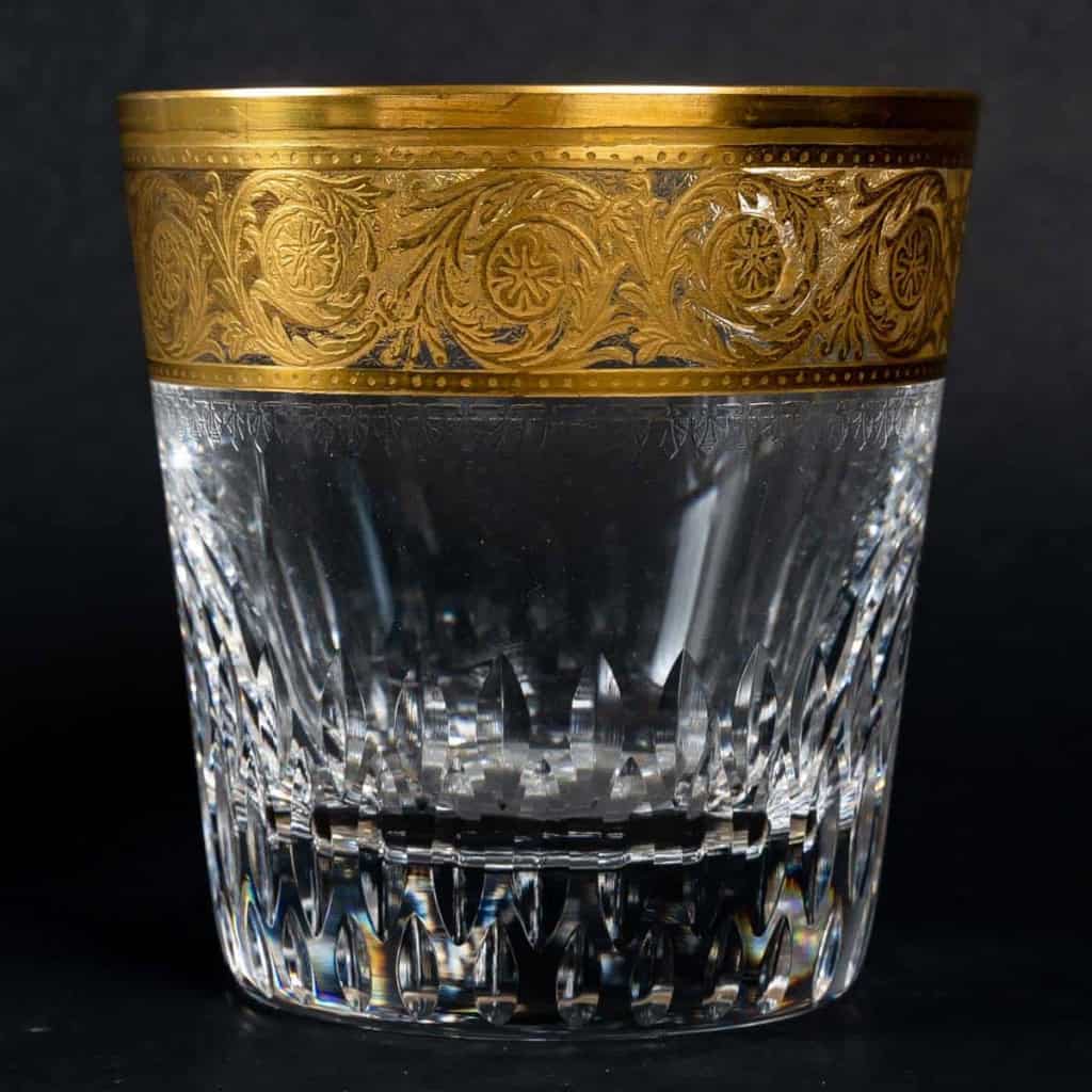 Cristallerie Saint Louis Ensemble à Whisky Modèle Thistle Or | Biron Cristallerie Saint Louis Ensemble à Whisky Modèle Thistle Or
