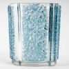 Vase « Quatre Panneaux » verre blanc patiné bleu de René LALIQUE | Biron ||||||||