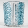 Vase « Quatre Panneaux » verre blanc patiné bleu de René LALIQUE | Biron Vase « Quatre Panneaux » verre blanc patiné bleu de René LALIQUE