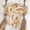 Pendentif « Mûres » verre blanc patiné sépia de René LALIQUE | Biron ||||