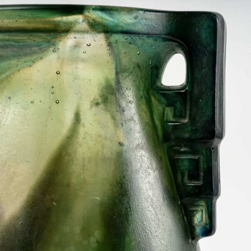 Vase « Anses Géométriques » pâte de verre de Gabriel ARGY-ROUSSEAU | Biron Vase "Anses Géométriques" pâte de verre de Gabriel ARGY-ROUSSEAU