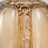 Vase « Six Figurines et Masques » verre blanc patiné sépia de René LALIQUE | Biron Vase "Six Figurines et Masques" verre blanc patiné sépia de René LALIQUE