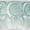 Vase « Rennes » verre blanc patiné turquoise de René LALIQUE | Biron Vase "Rennes" verre blanc patiné turquoise de René LALIQUE