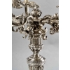 Paire de Candélabres Bougeoirs "Serpents dans les Feuillages" argent massif de WOLFERS