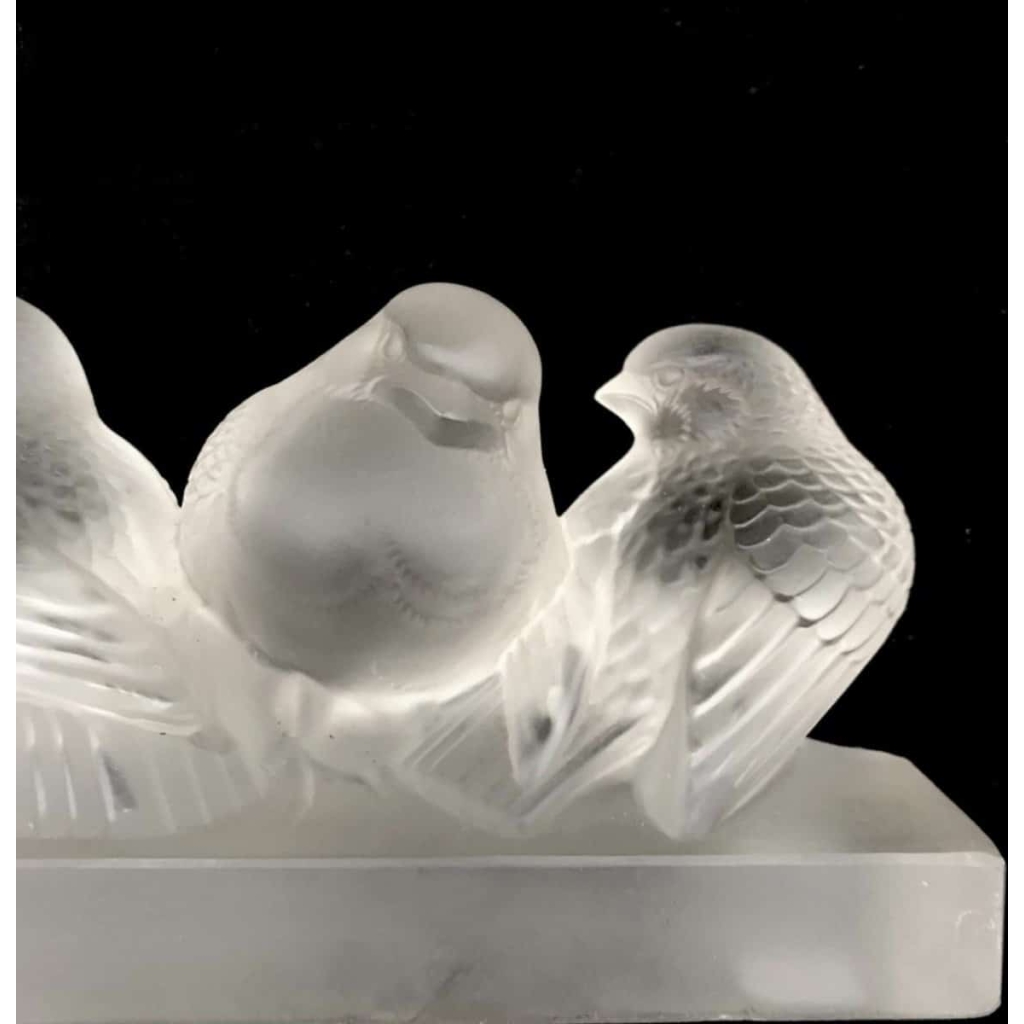 René Lalique : Groupe De Six Moineaux | Biron René Lalique : Groupe De Six Moineaux