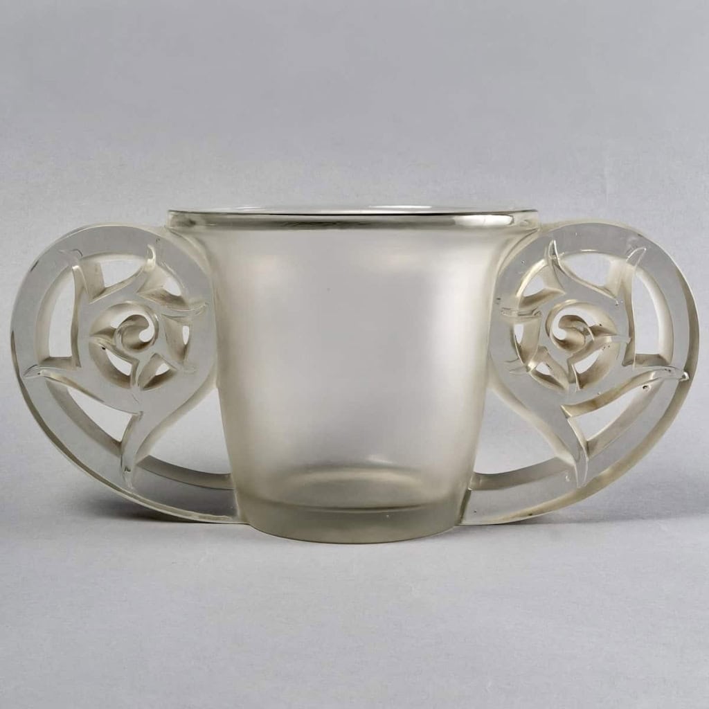 Vase « Pierrefonds » verre blanc de René LALIQUE | Biron |||||||
