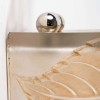 Paire d’Appliques « Noisetier » verre blanc patiné sepia de René LALIQUE | Biron Paire d'Appliques "Noisetier" verre blanc patiné sepia de René LALIQUE