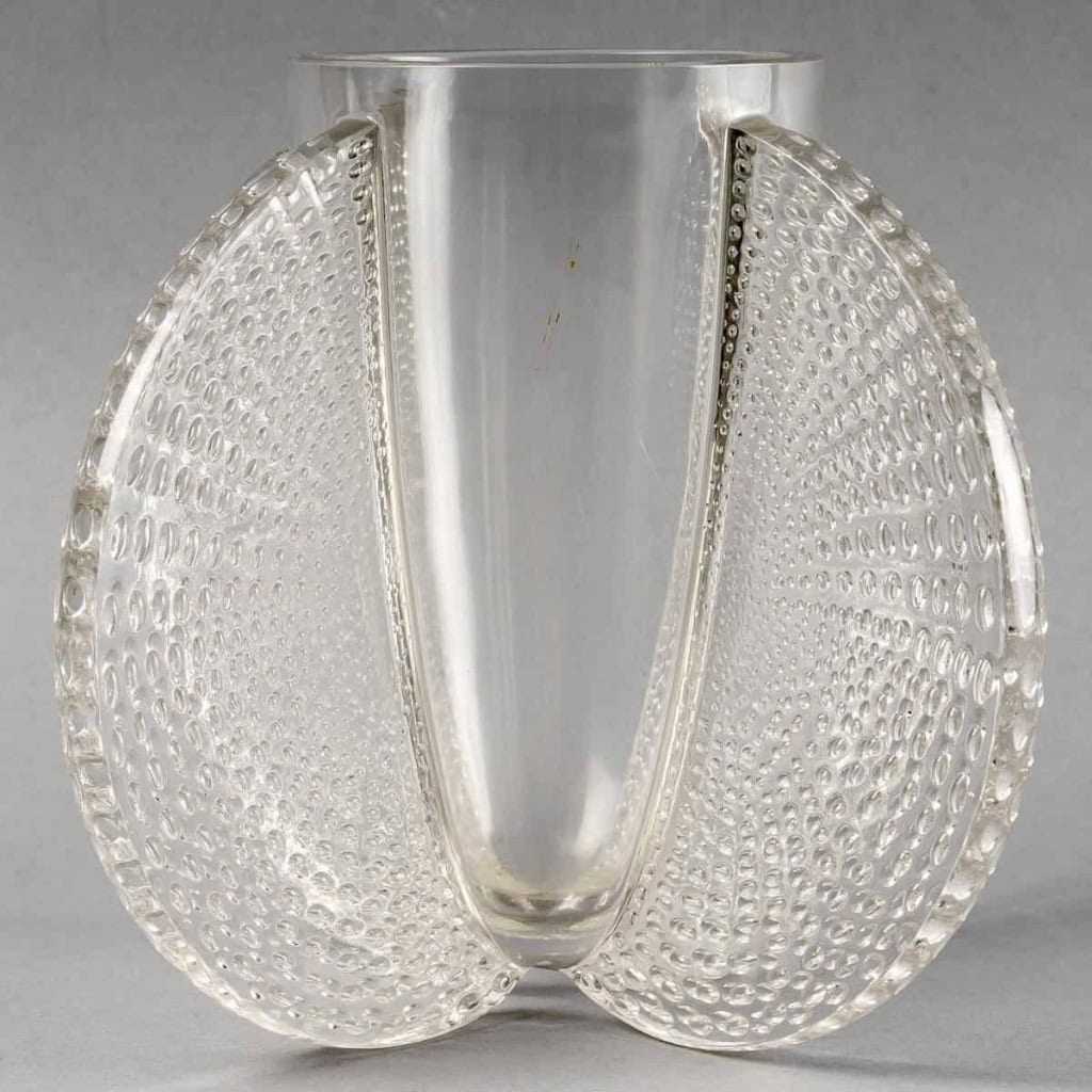 Vase « Orly » verre blanc de René LALIQUE | Biron Vase « Orly » verre blanc de René LALIQUE