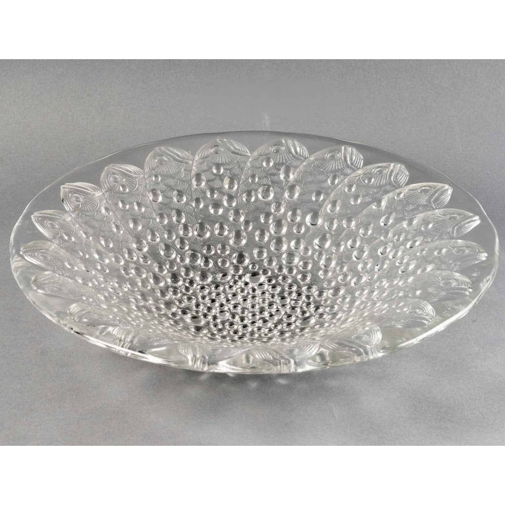 Coupe Ouverte « Roscoff » verre blanc de René LALIQUE | Biron ||||||