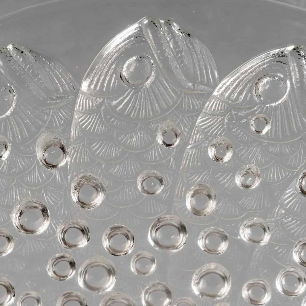 Coupe Ouverte « Roscoff » verre blanc de René LALIQUE | Biron Coupe Ouverte "Roscoff" verre blanc de René LALIQUE