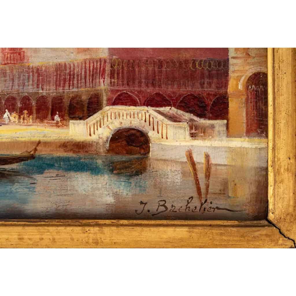 Paire d’huiles sur panneaux par Bachelier J. XIXème siècle | Biron Paire d'huiles sur panneaux par Bachelier J. XIXème siècle