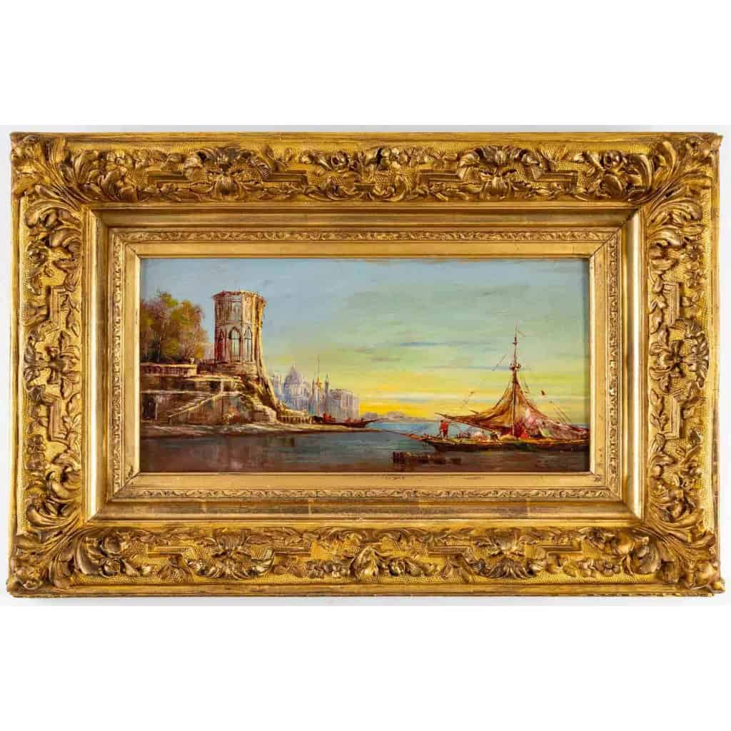 Paire d’huiles sur panneaux par Bachelier J. XIXème siècle | Biron Paire d'huiles sur panneaux par Bachelier J. XIXème siècle