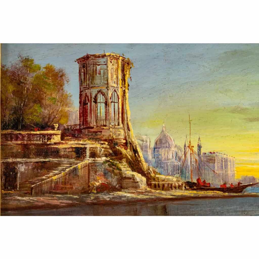 Paire d’huiles sur panneaux par Bachelier J. XIXème siècle | Biron Paire d'huiles sur panneaux par Bachelier J. XIXème siècle