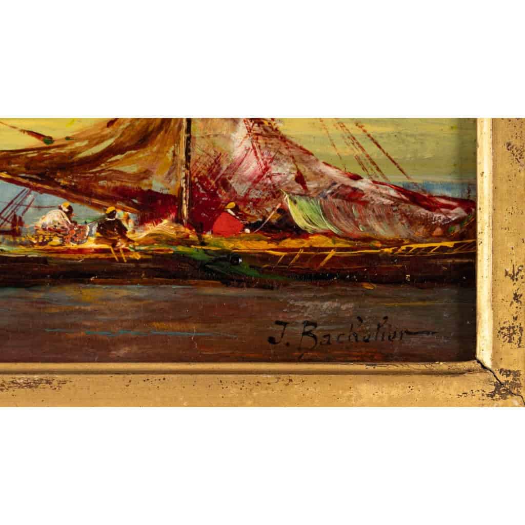 Paire d’huiles sur panneaux par Bachelier J. XIXème siècle | Biron Paire d'huiles sur panneaux par Bachelier J. XIXème siècle