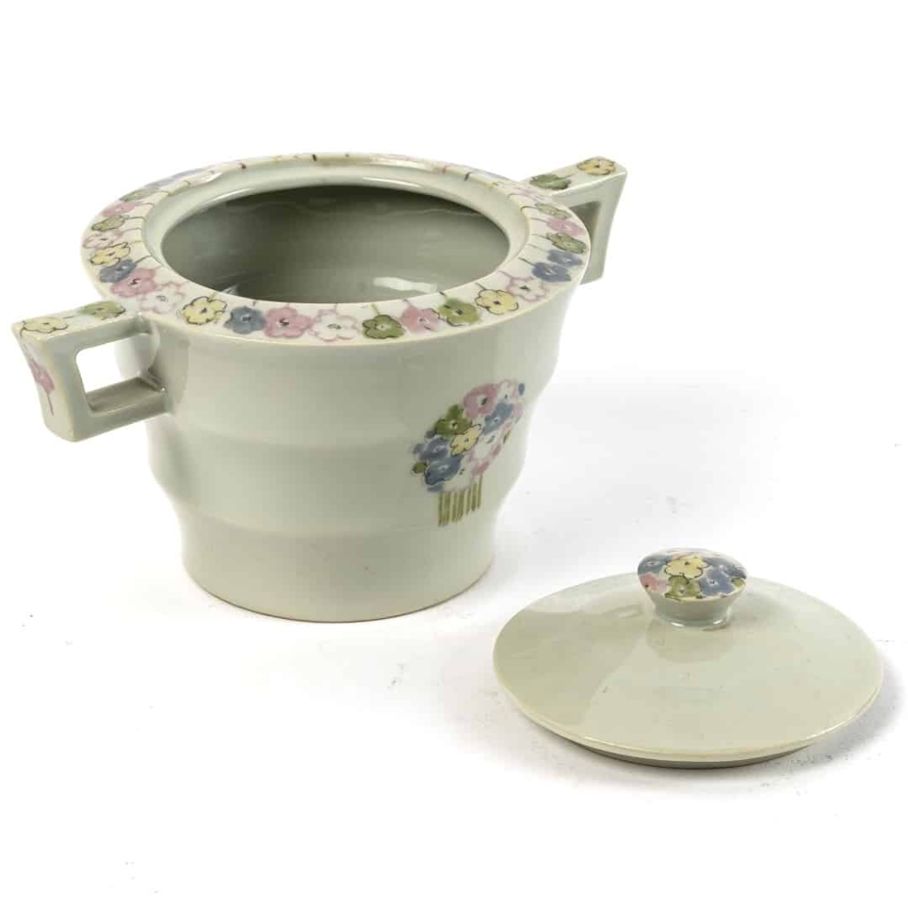 Service à Thé – Café « Fleurettes » porcelaine céladon de Suzanne LALIQUE pour Haviland | Biron Service à Thé - Café "Fleurettes" porcelaine céladon de Suzanne LALIQUE pour Haviland