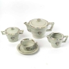 Service à Thé – Café « Fleurettes » porcelaine céladon de Suzanne LALIQUE pour Haviland | Biron Service à Thé - Café "Fleurettes" porcelaine céladon de Suzanne LALIQUE pour Haviland