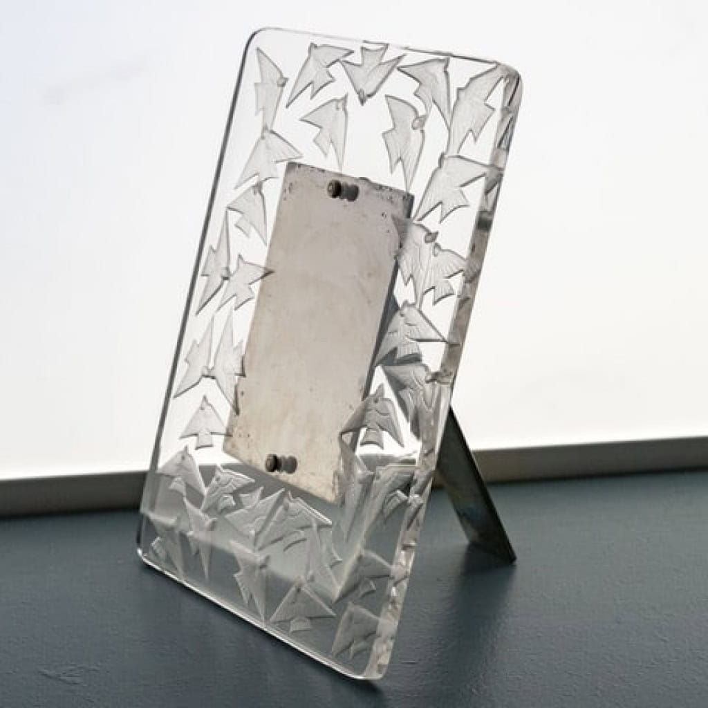 R.Lalique : Cadre « HIRONDELLES » 1926 | Biron R.Lalique : Cadre "HIRONDELLES" 1926