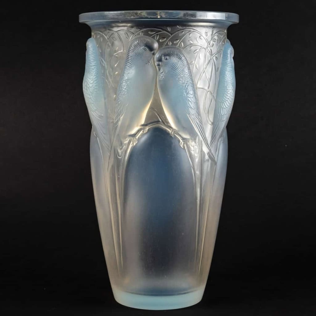 Vase « Ceylan » verre opalescent de René LALIQUE | Biron |||||||