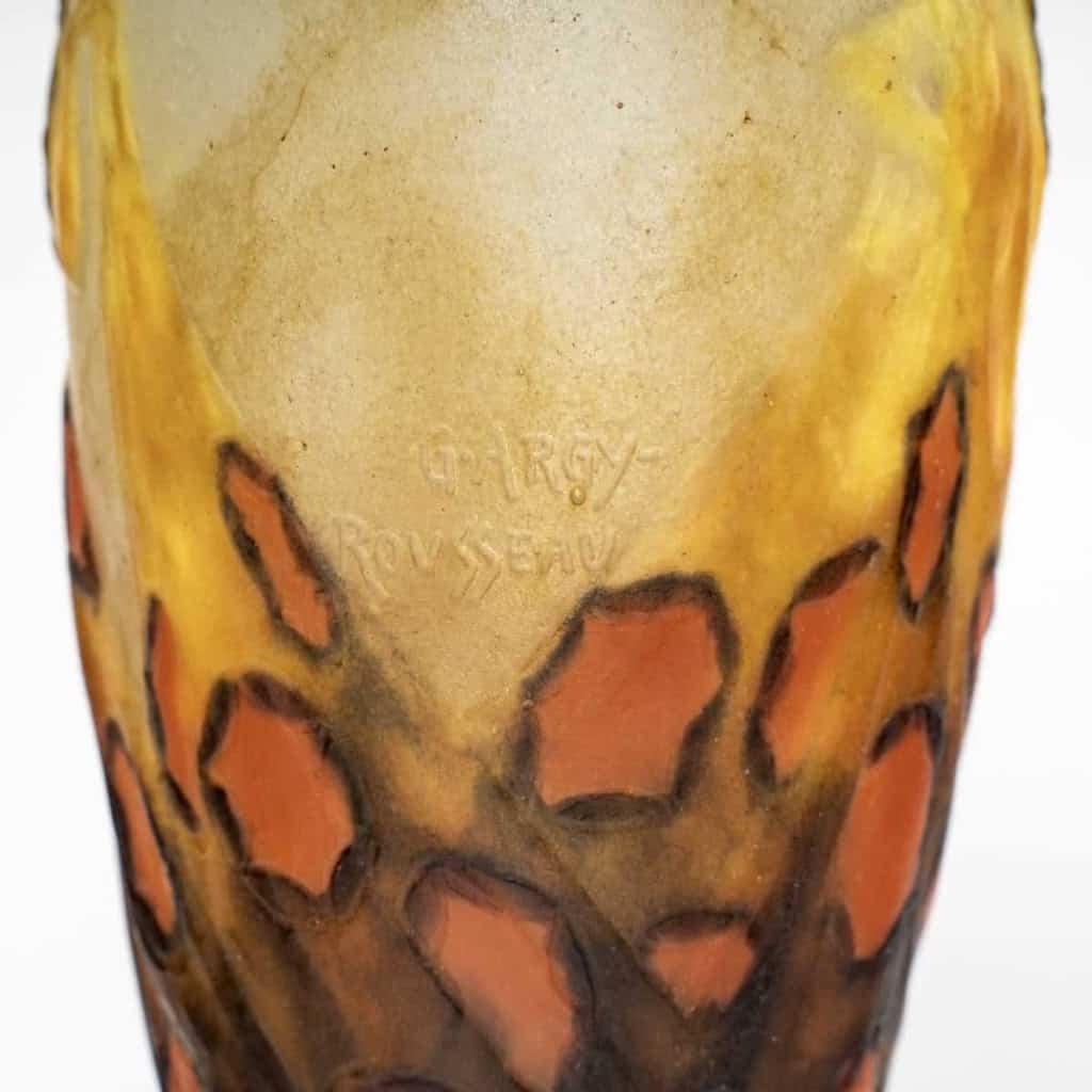 Vase « Danseuses Tenant une Longue Robe » pâte de verre de Gabriel ARGY ROUSSEAU | Biron Vase "Danseuses Tenant une Longue Robe" pâte de verre de Gabriel ARGY ROUSSEAU