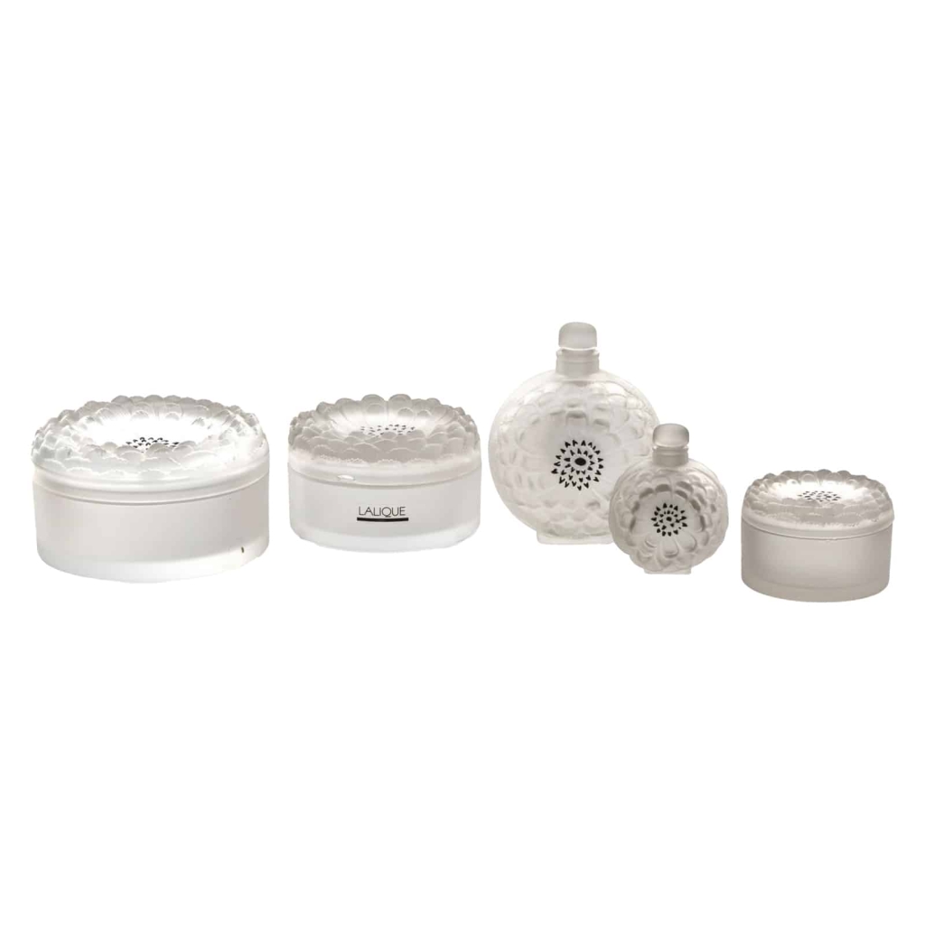 Lalique France : Garniture de toilette « DALHIA » | Biron |||||
