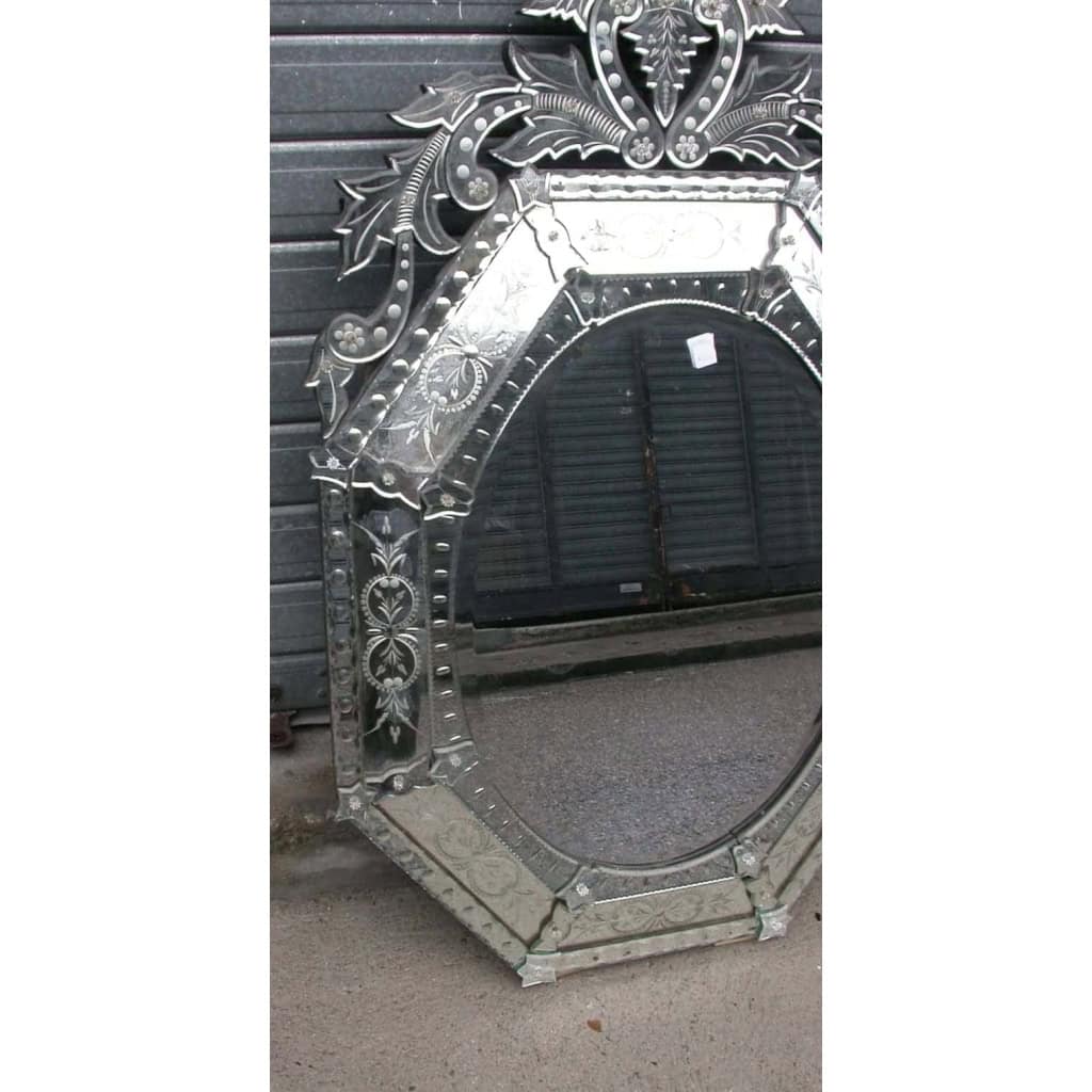 Miroir Vénitien Octogonal et Ovale 84 x130 Cm | Biron Miroir Vénitien Octogonal et Ovale 84 x130 Cm