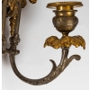 Paire d’appliques en bronze doré et argenté fin XIXème siècle | Biron Paire d'appliques en bronze doré et argenté fin XIXème siècle