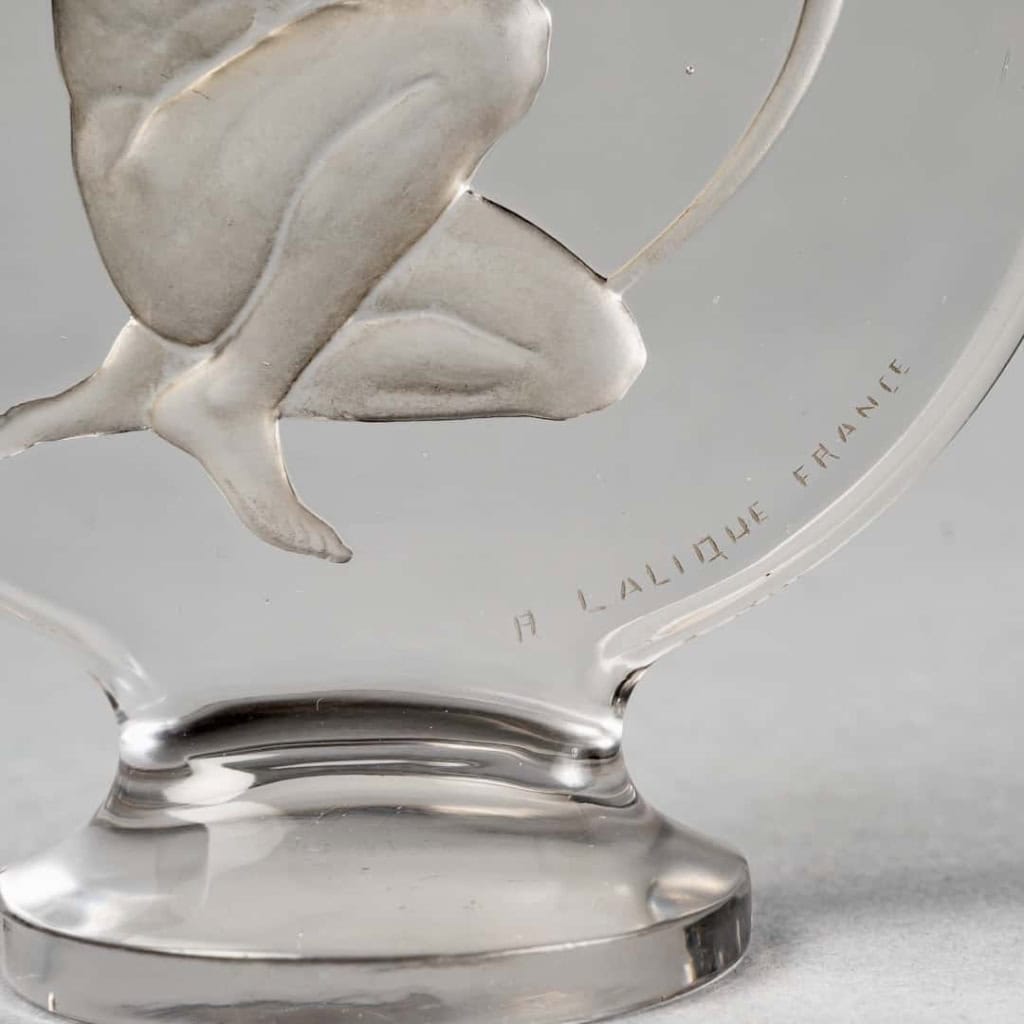 Mascotte « Archer » verre blanc de René LALIQUE | Biron Mascotte « Archer » verre blanc de René LALIQUE