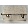 Boîte Coffret Moderniste métal argenté martelé de Jean DESPRES | Biron Boîte Coffret Moderniste métal argenté martelé de Jean DESPRES