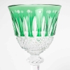 Suite de 12 verres « Roemer Tommy » cristal de couleur de SAINT LOUIS | Biron Suite de 12 verres "Roemer Tommy" cristal de couleur de SAINT LOUIS