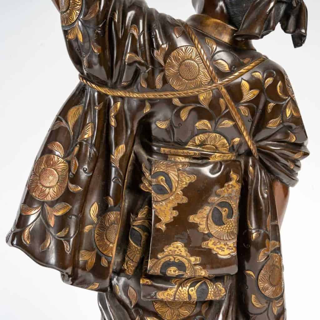 Rare paire de bronzes d’époque Meiji | Biron Rare paire de bronzes d'époque Meiji