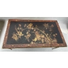 1970′ Table Basse Bronze Modèle Palmier Maison Baguès Ou Charles Laque De Chine 105 x 47 x H 42 cm